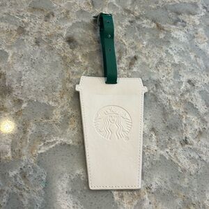 Starbucks luggage tag, never used in white.